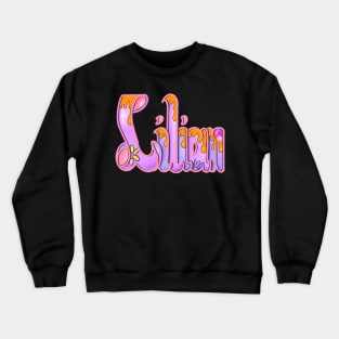 Lilian with golden drips Girls and womens Personalized Custom name Lilian Crewneck Sweatshirt